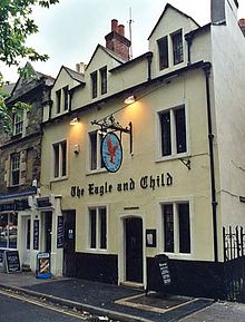 The Eagle and Child pub in Oxford where Tolkien, C. S. Lewis and other great thinkers would meet. I've had a pint or two myself.