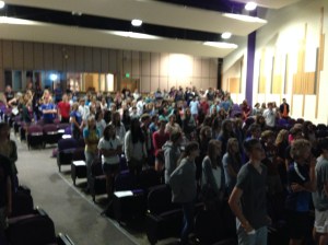 Lots of freshmen eager to recite Old English.