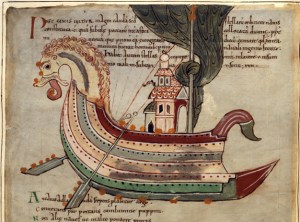 11th century image from the Anglo-Saxon Chronicle
