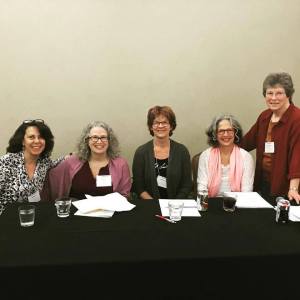 Tammy Hetrick, Susan S. Morrison, Jill Kandel, Barbara A Stark-Nemon and the ever generous Susan Wittig Albert who chaired our panel.